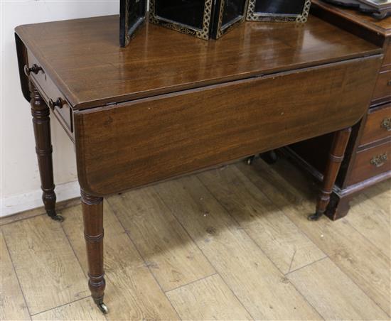 A Regency mahogany Pembroke table, W.95cm